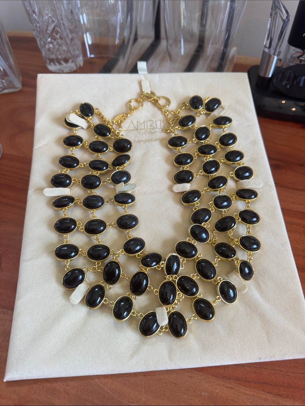 RARE CLASSIC Amrita Singh Two Sided: Multi Strand Statement Necklace -Free Ship